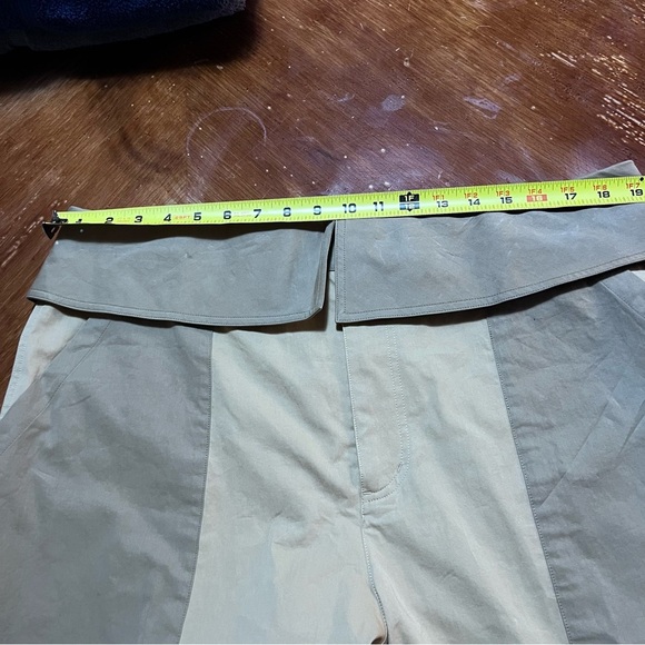Frame Denim Tan High-Waisted Trousers - Picture 12 of 16